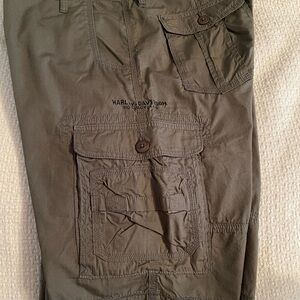 Harley-Davidson Olive Cargo Shorts